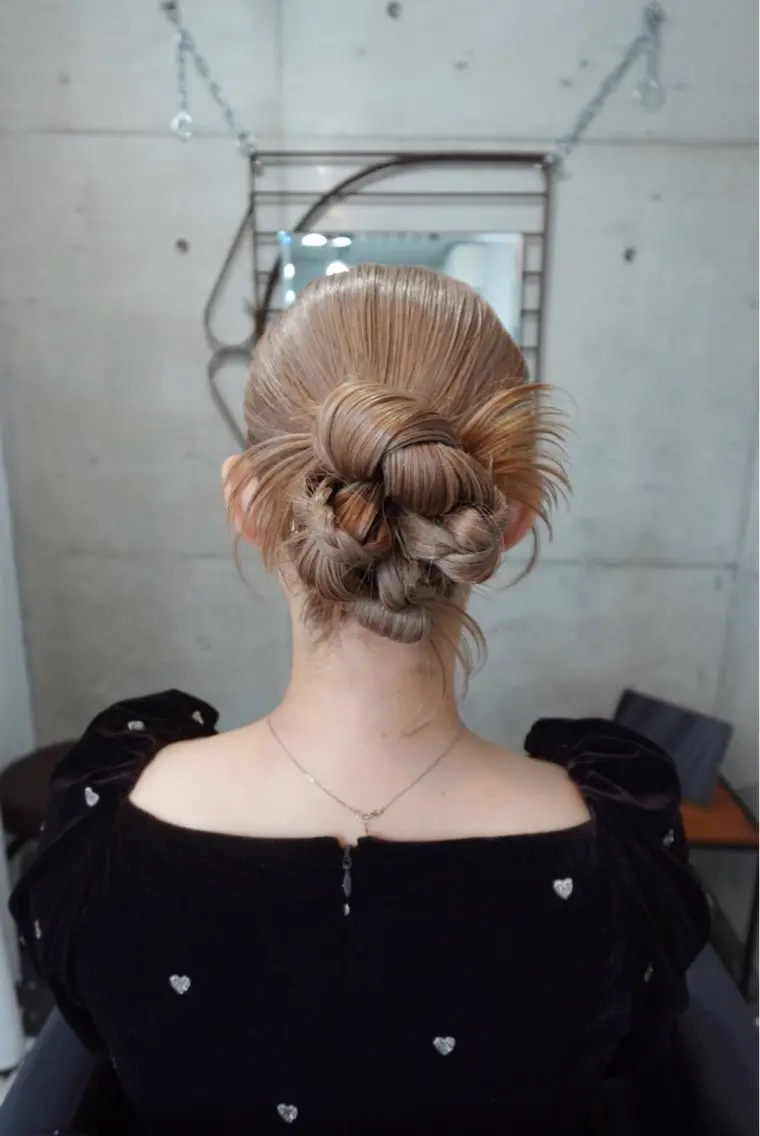 セミロング カラー ヘアアレンジ 大林 エリコのヘアスタイル
