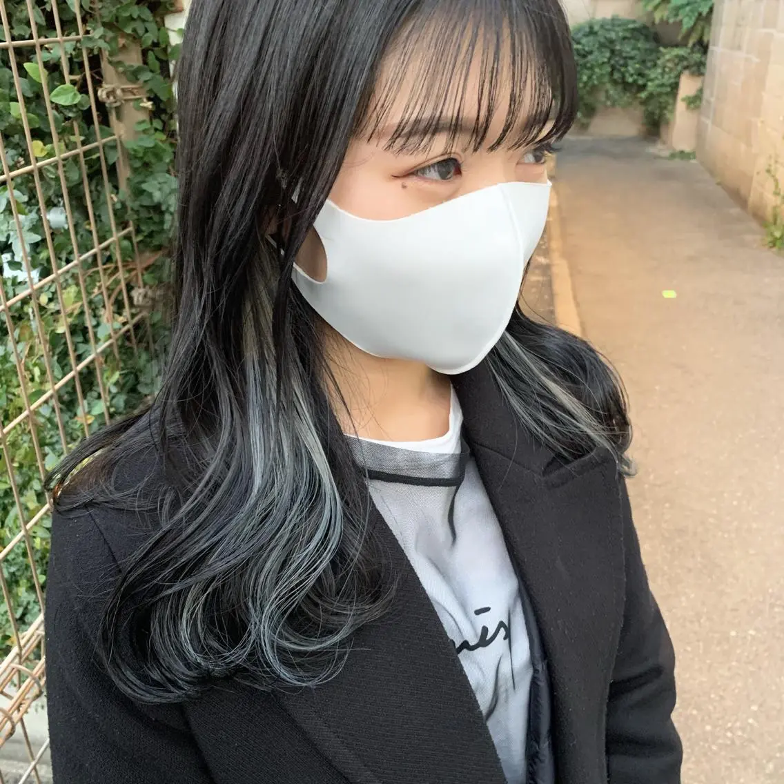 セミロング カラー スダユーヤ 💫推しカラーウルフのヘアスタイル