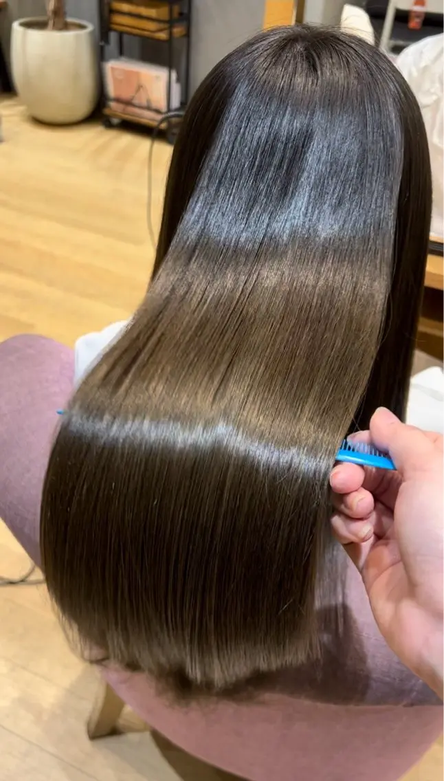 ミディアム パーマ トリートメント ストレートパーマ 縮毛矯正 🫧🦋美髪矯正/パ ーマ🦋🫧わかなのヘアスタイル