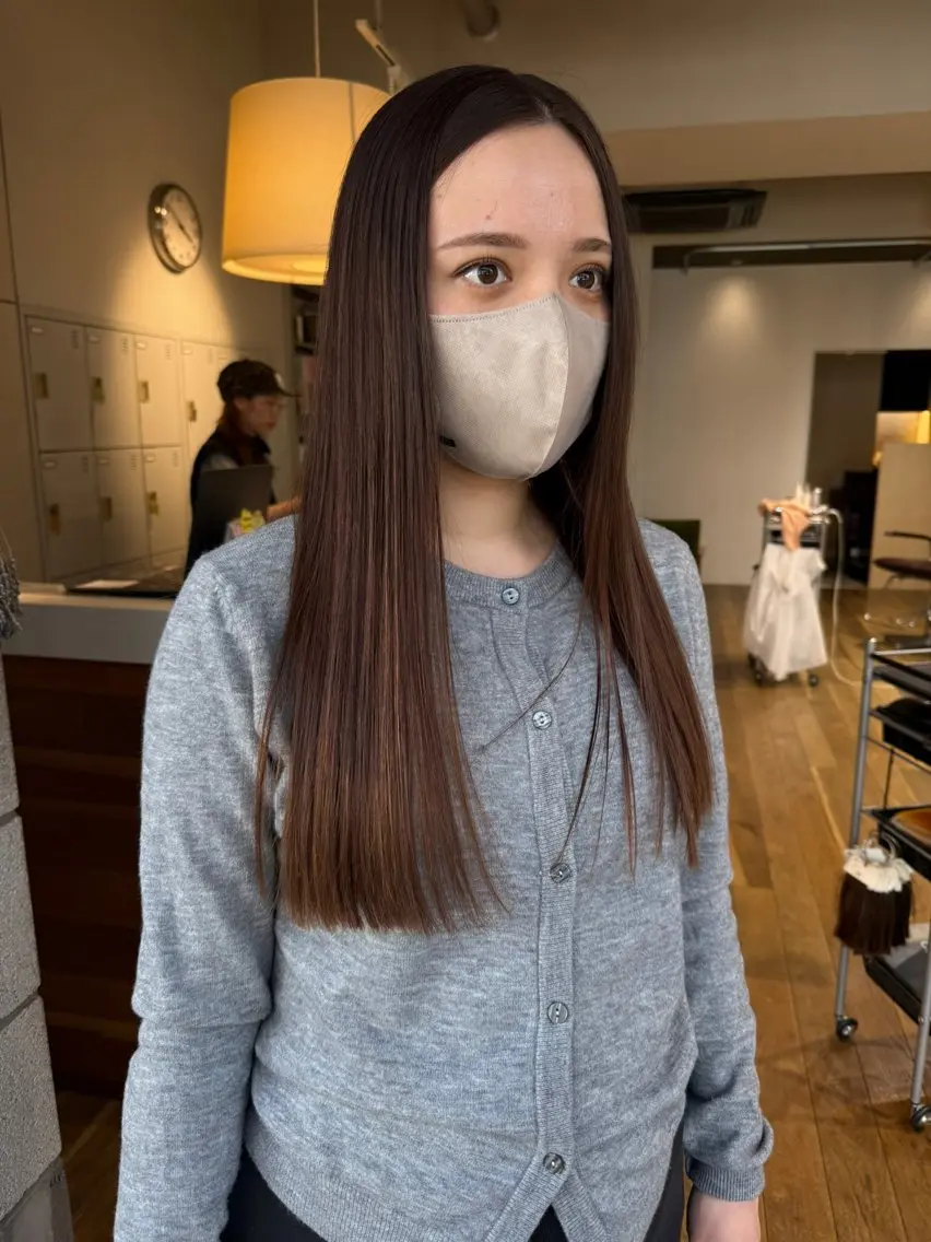 ロング レイヤーカット トリートメント カット トリートメント 松本 夏海のヘアスタイル