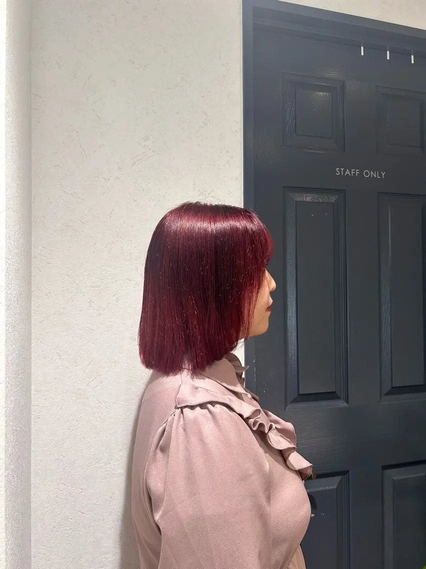 ミディアム カット ヘアカラー 保坂 駿太郎のヘアスタイル