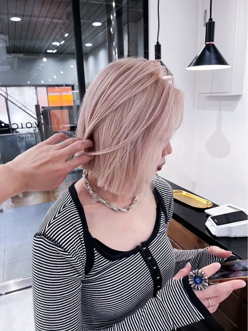 カラー ダブルカラー メンズカット・パーマ 募集中⭐️/吉川のヘアスタイル