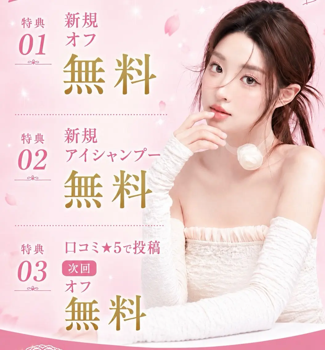 マツエク・マツパ UMI SALON ʚ🎀ɞ⋆のマツエク・マツパデザイン