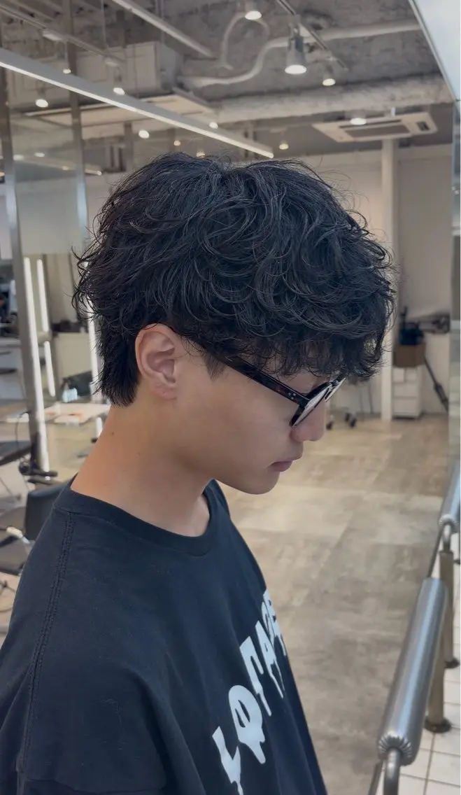 パーマ メンズ カット パーマ fifth 小尾 優然のヘアスタイル