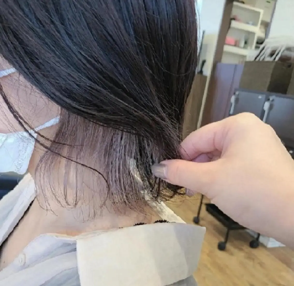 ミディアム カラー ヘアカラー 関口 友菜のヘアスタイル
