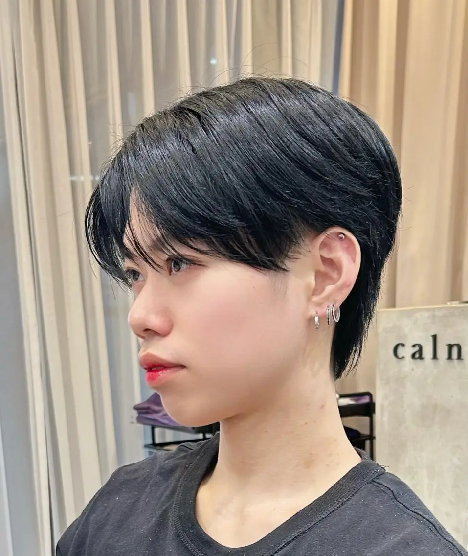 ショート カラー メンズ calna by ELMO  上ノ井のヘアスタイル