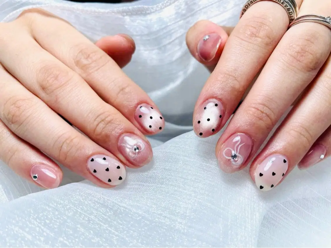 ネイル キラキラネイル ストーンネイル Michan Nailのネイルデザイン
