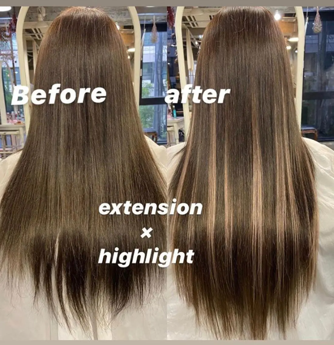 セミロング カラー エクステ カット ヘアカラー トリートメント エクステ 松尾太樹 【pia】福岡美容室のヘアスタイル