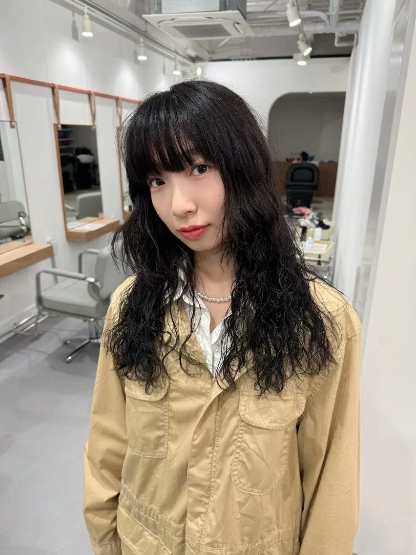 ロング パーマ カット パーマ レイヤーカット/ボブ /春日井🍏鵜飼元喜のヘアスタイル