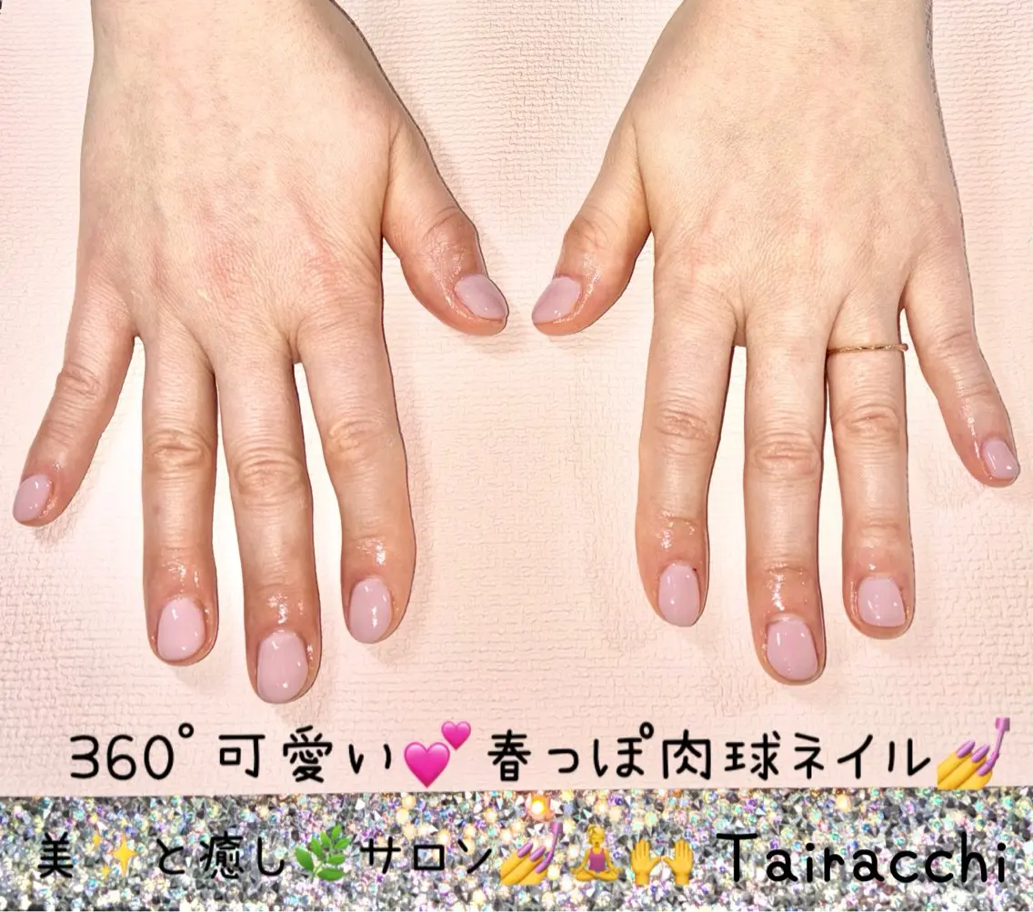 ネイル ジェルネイル ピンク 春ネイル ハンドネイル Tairacchi ﾀｲﾗｯﾁのネイルデザイン