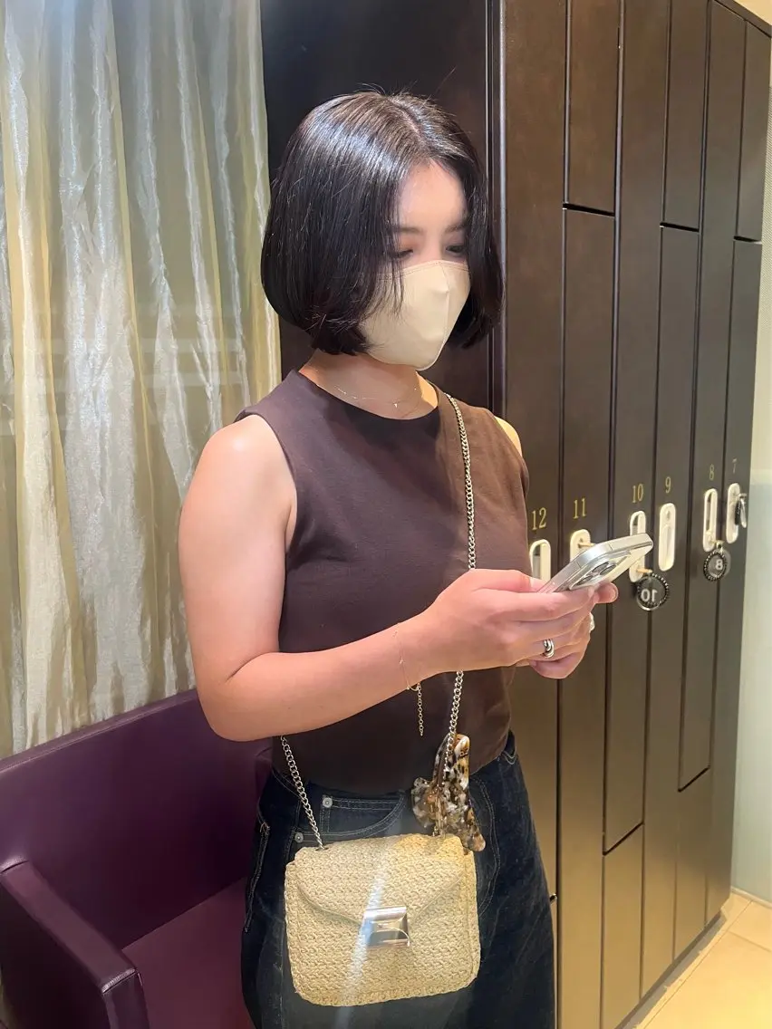 ショート カラー カット ヘアカラー トリートメント 田中 月菜/副店長のヘアスタイル