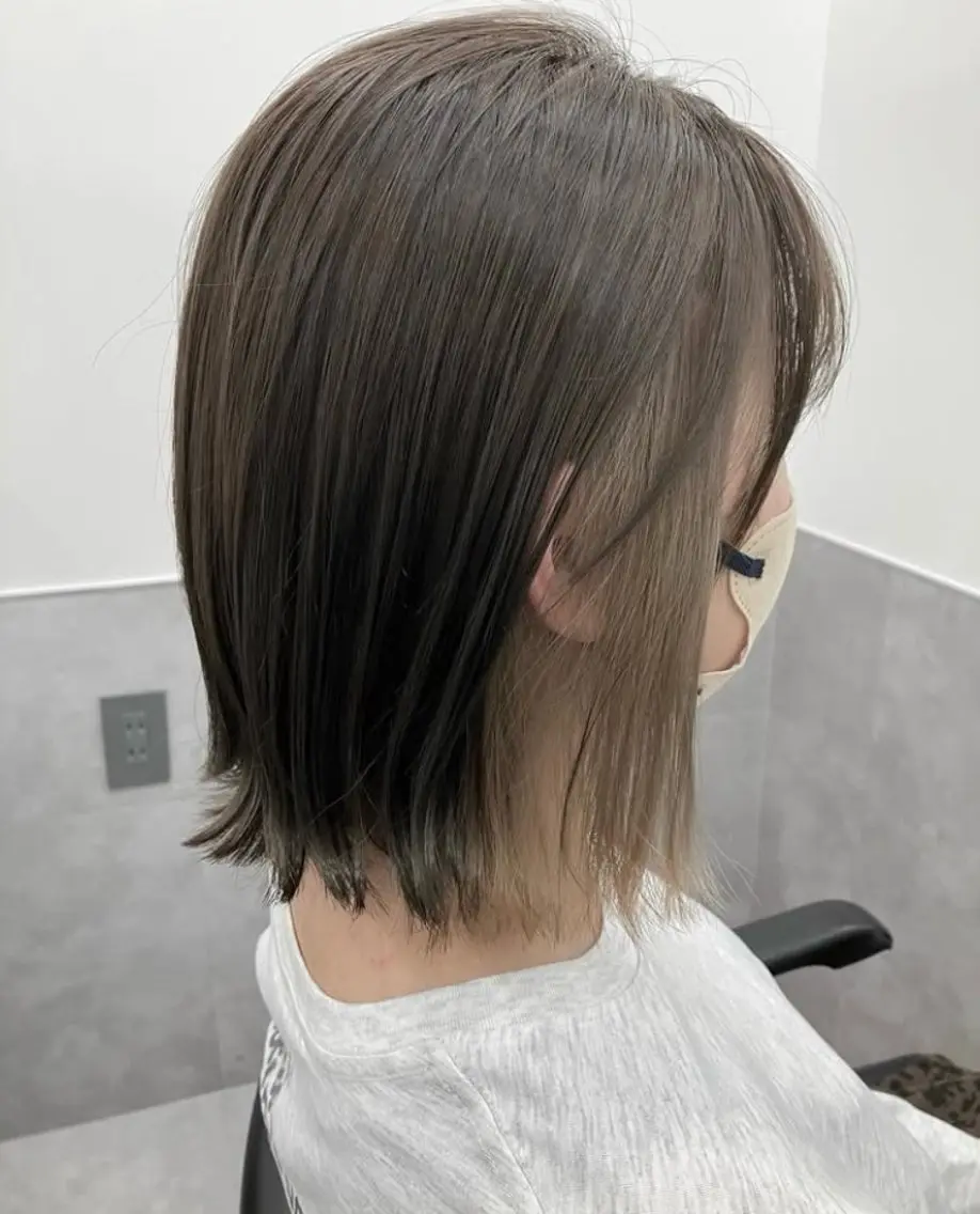 ミディアム カラー ヘアアレンジ カラーソムリエ取得 多田まこのヘアスタイル