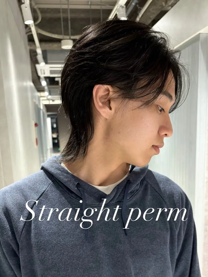 パーマ メンズ 芝田 怜也のヘアスタイル