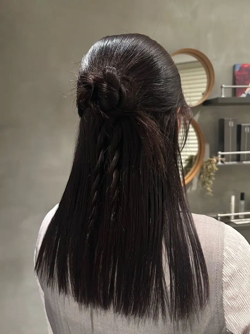 セミロング ヘアアレンジ デザイン/アレンジ ❤︎イシイレイのヘアスタイル