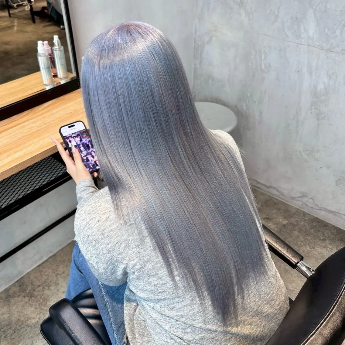ロング カラー ヘアアレンジ ヘアカラー トリートメント 💟ケア×ハイトーン 💟/ミオのヘアスタイル