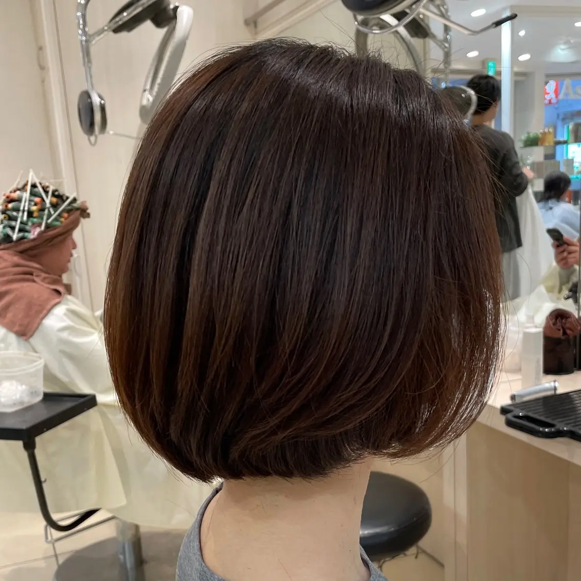 ショート カット 縮毛矯正 カジサ ケイコのヘアスタイル
