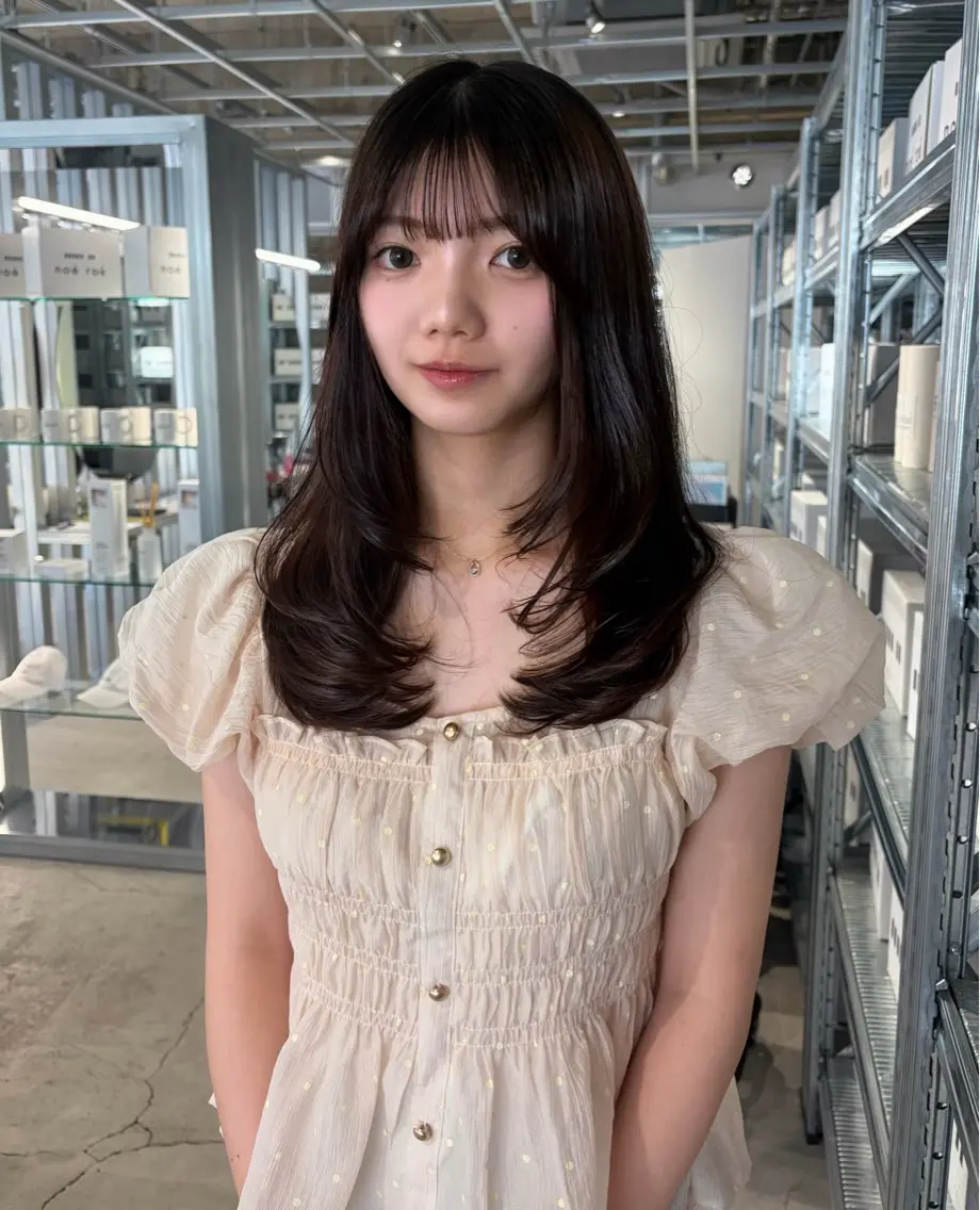 セミロング カラー カット ヘアカラー トリートメント ダブルカラー/レイヤ ーカット 🤍ゆきなのヘアスタイル