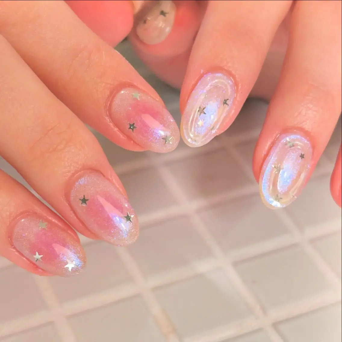 5月限定【Jr】☁️持ち込みデザインsimple🤍オフ込み❤︎ パラジェル/フィルイン対応の写真