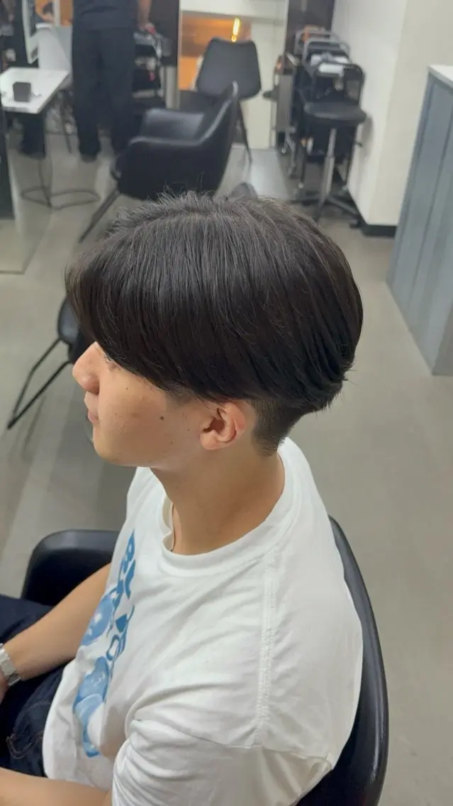 ミディアム パーマ メンズ パーマ ウチダ🦖 メンズパーマのヘアスタイル
