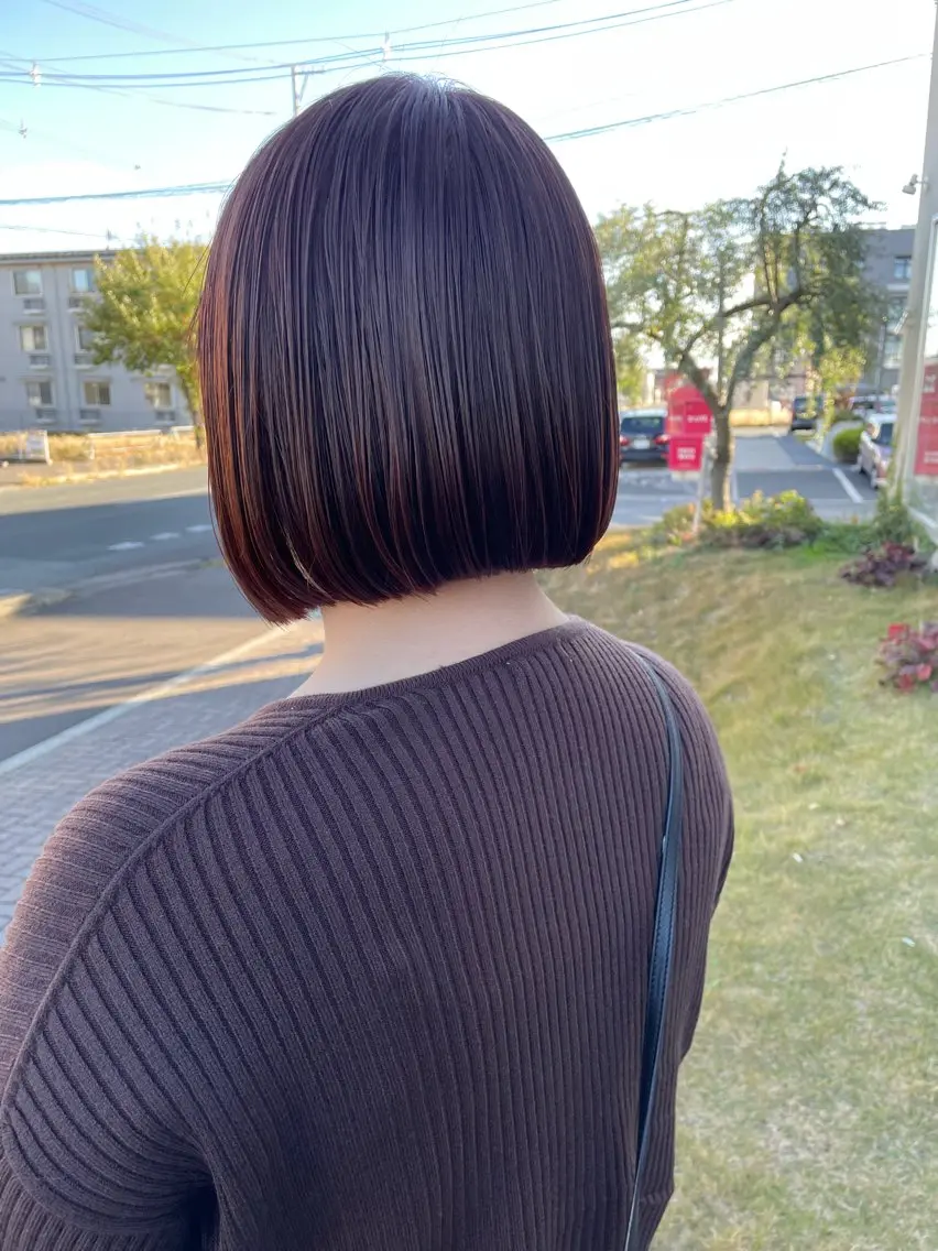 ミディアム ボブ カット ヘッドスパ 藤村 翔充のヘアスタイル