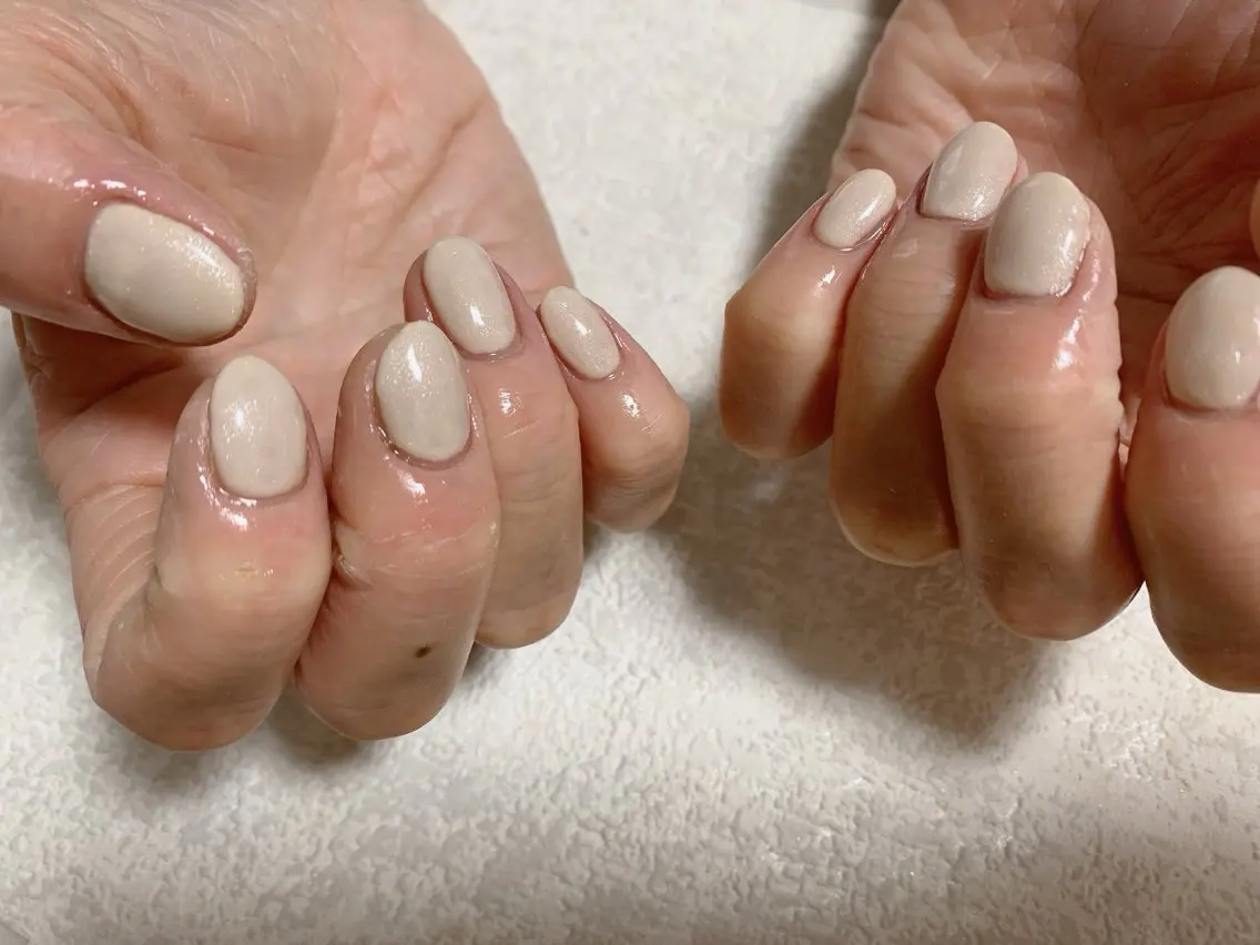 ネイル ジェルネイル キラキラネイル ラメ(グリッター) メンズネイル パラジェル kiki nail たまプラーザのネイルデザイン