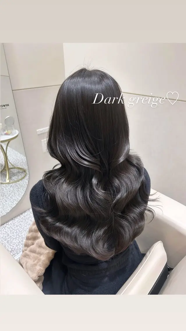 ロング カット ヘアカラー トリートメント 🩷韓国ヘア/ヨシン モリ🩷Maikaのヘアスタイル
