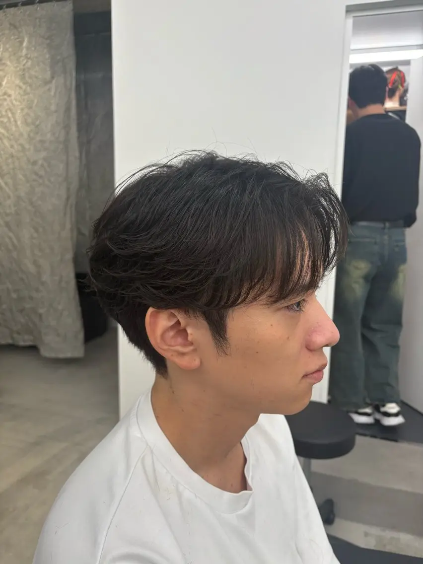 メンズ ヘアセットの写真
