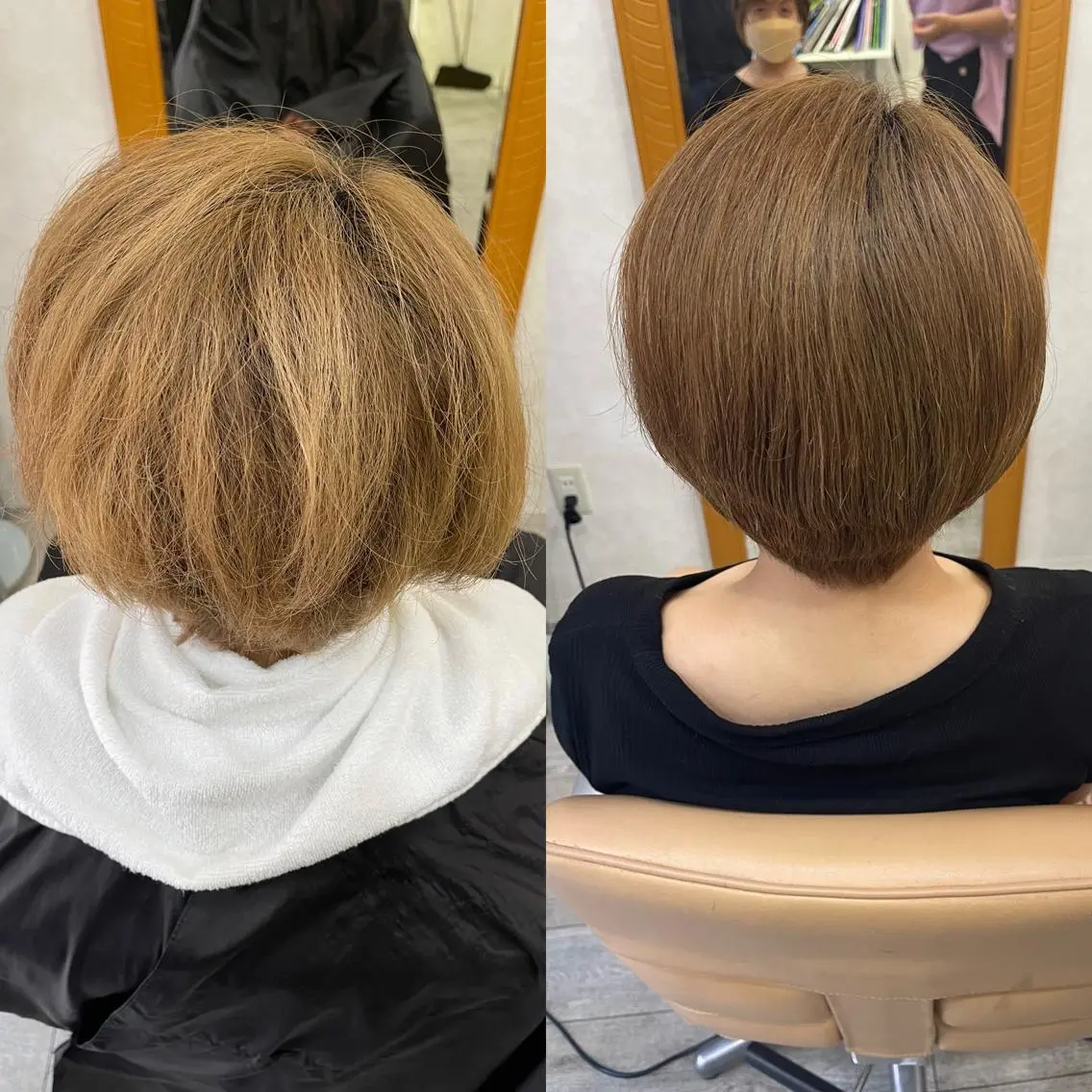 ショート 酸性ストレート 新福島店長 植松裕也のヘアスタイル