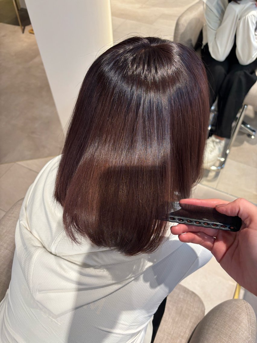 カラー ヘアカラー 下地 愛麗のヘアスタイル