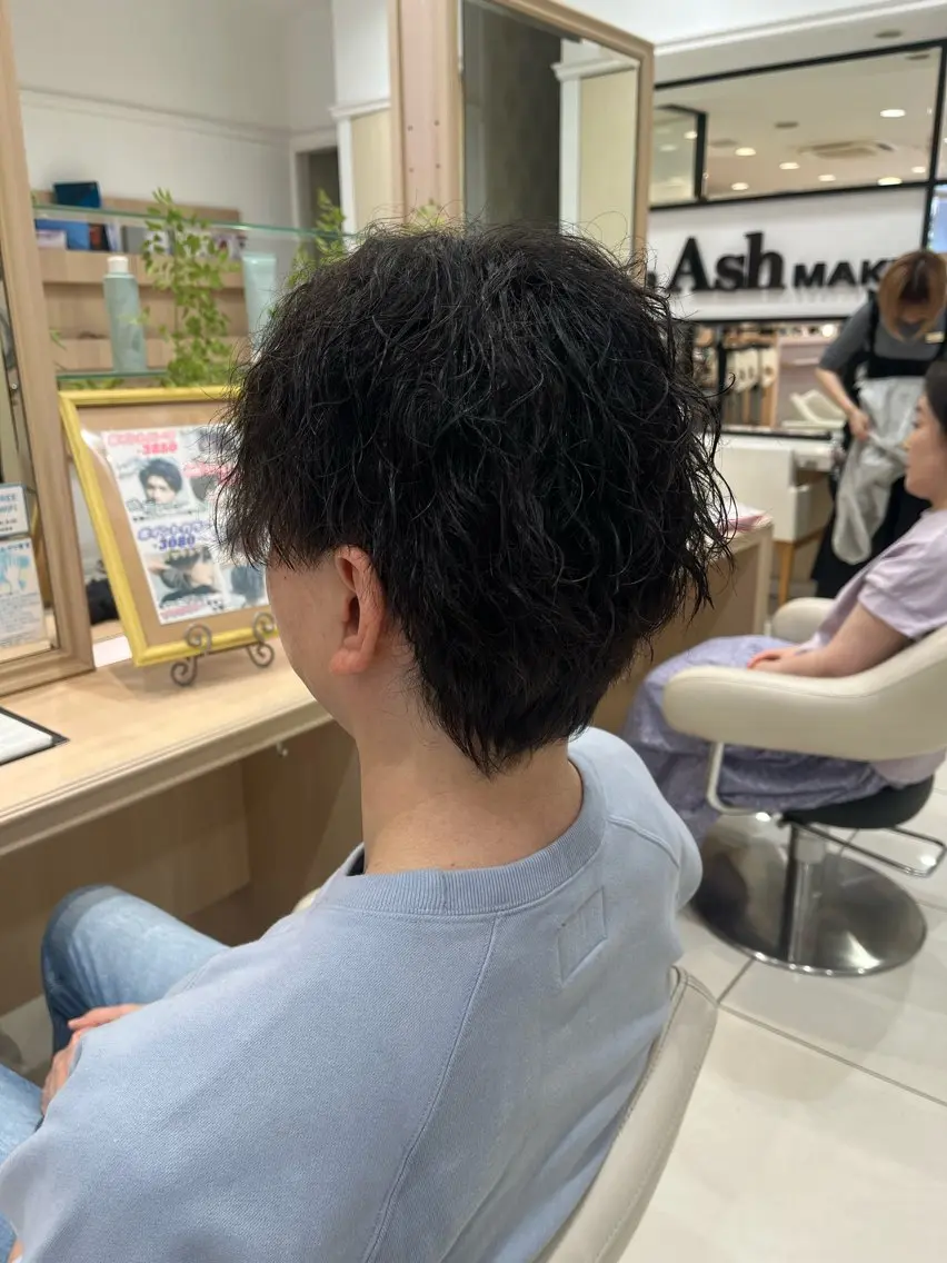 パーマ メンズ メンズパーマ メンズツイストパーマ ツイストパーマ カット パーマ 森 瑠海のヘアスタイル