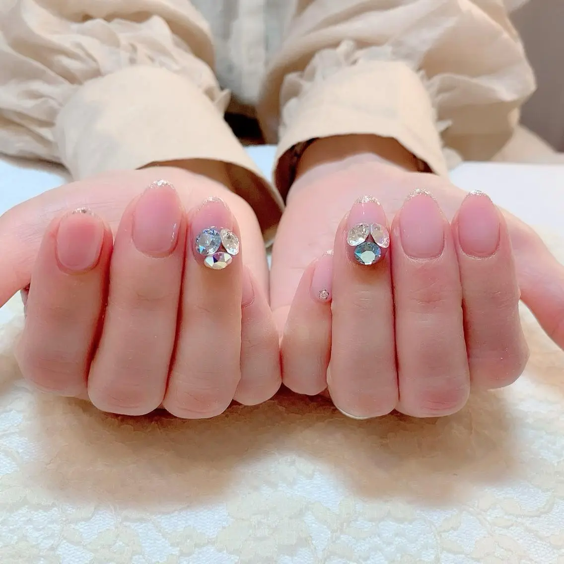 シンプルジェルアート/ジェルオフ有の写真