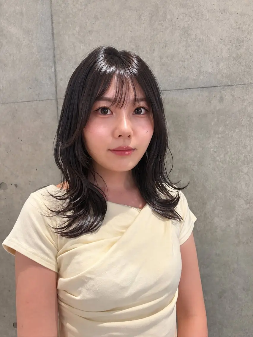 ロング レイヤーカット カット 南 菜花のマツエク・マツパデザイン