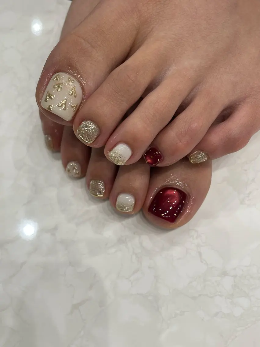 【フット】オフなしお持ち込みニュアンスデザイン𓍯 𓂃 𓈒𓏸の写真