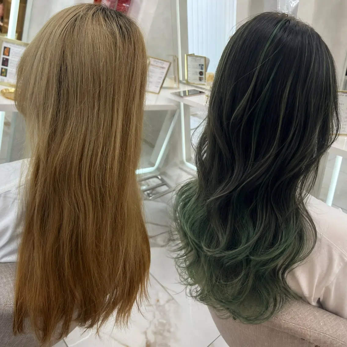 ロング ミストバング ハイライト カット ヘアカラー デザインカラー特化 ⚜️SHUTOのヘアスタイル