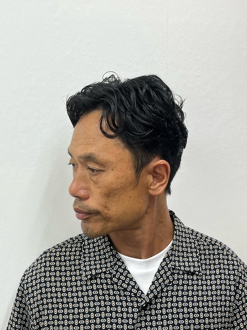 パーマ メンズ ヒロ銀座川崎 志田健介のヘアスタイル