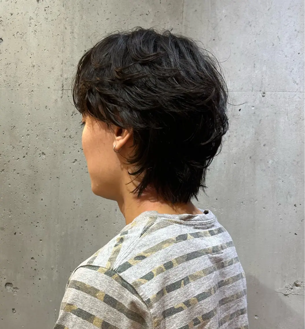 メンズ センターパート メンズウルフカット ウルフカット HARU ☑️のヘアスタイル