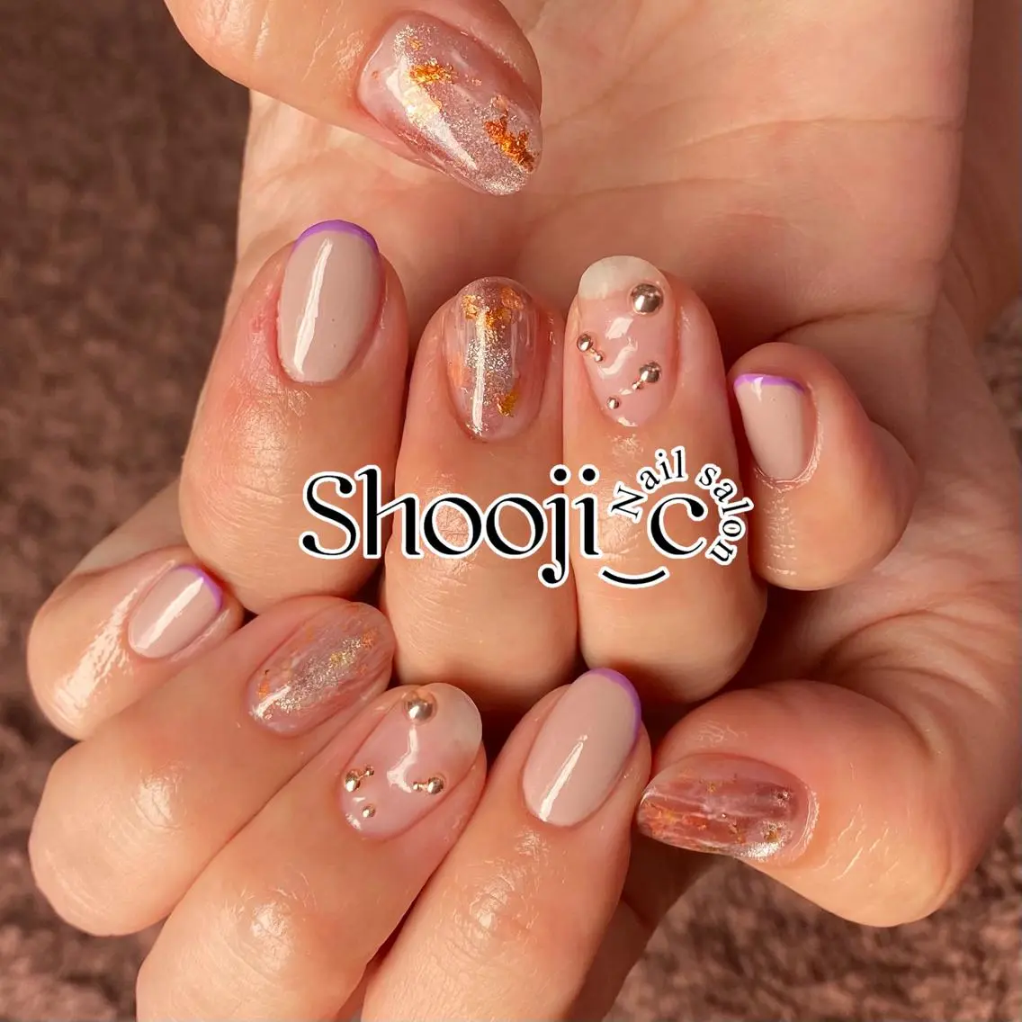ネイル アートネイル ジェルネイル マグネットネイル ミラーネイル Shooji_c Nail salonのネイルデザイン
