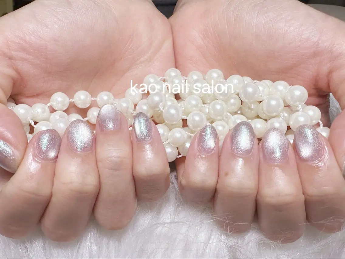ネイル ハンドネイル kao nail マグネット/長さだしのネイルデザイン