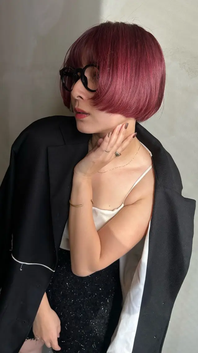 ショート カラー ヘアカラー トリートメント ショート/ボブ/ 心斎橋/宮脇美奈のヘアスタイル