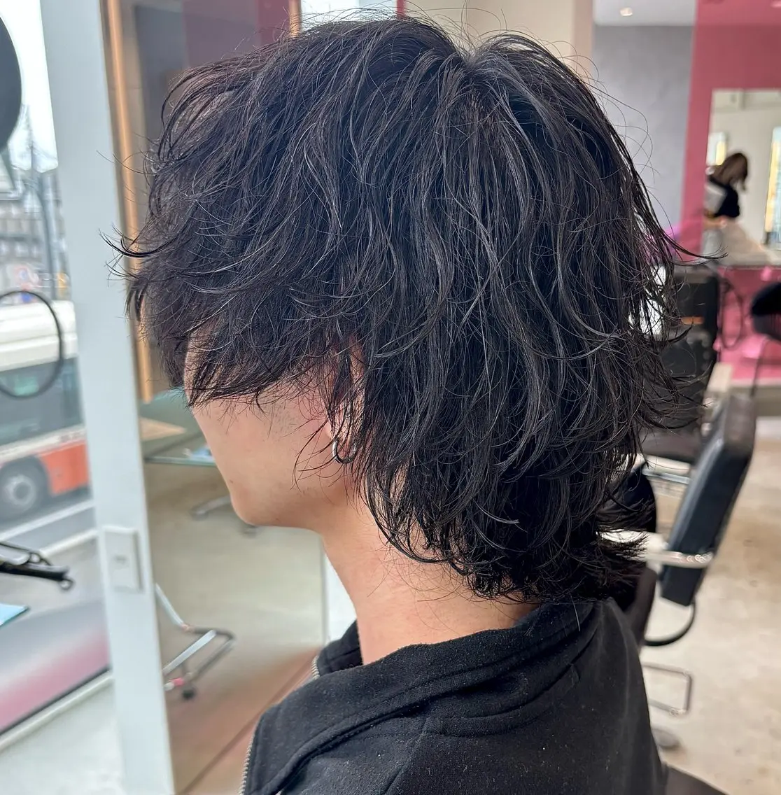 パーマ メンズ メンズカット ボブ/米崎駿也のヘアスタイル