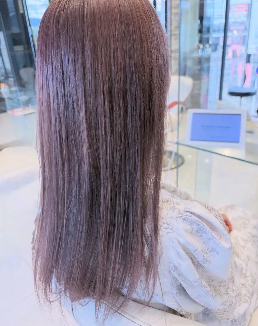 カラー ヘアカラー トリートメント 山形/ ブリーチ無し ダブルカラーのヘアスタイル