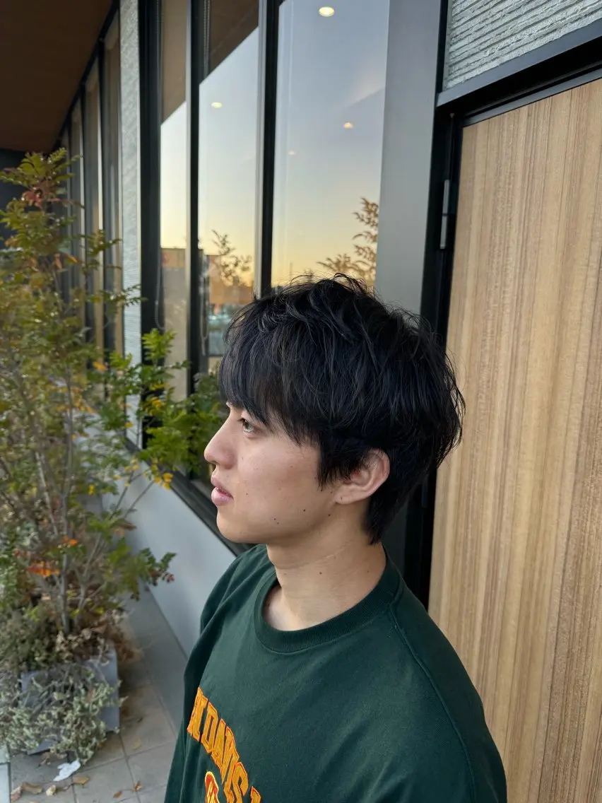 カラー メンズ メンズブリーチ ブリーチ 透明感カラー ダブルカラー カット 保坂 瞭のヘアスタイル