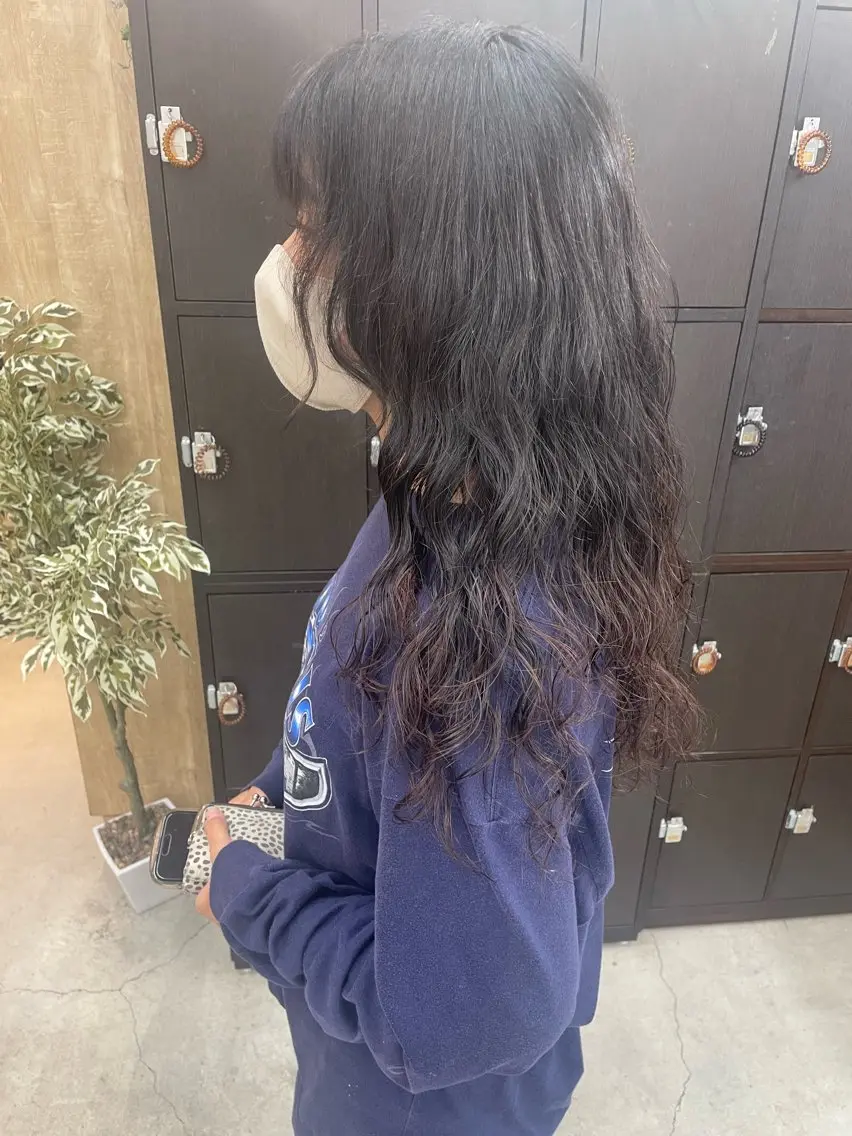 ロング カット パーマ テラダ ユウシン西金沢のヘアスタイル