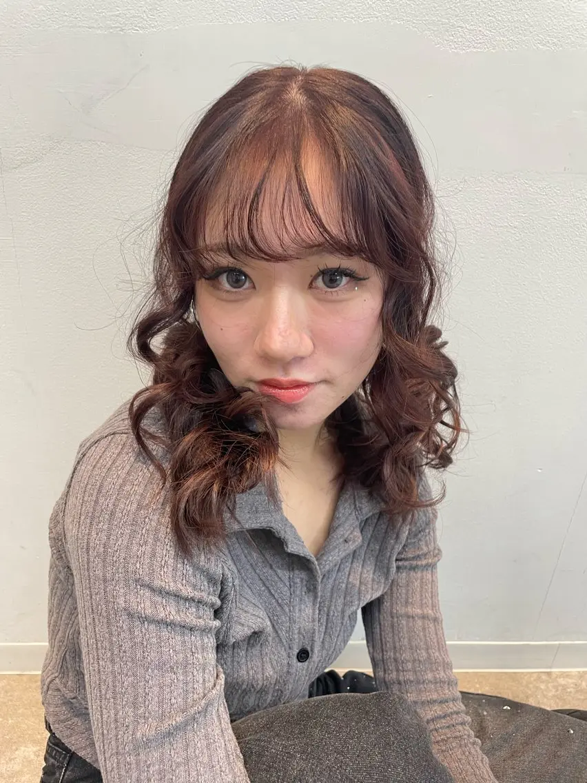 カラー 札幌クロスパーマ /🎀柴田ひな🎀のヘアスタイル