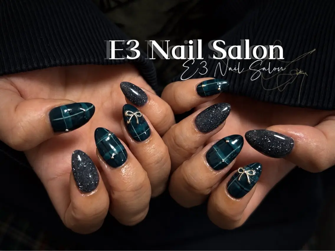 ネイル アニマル柄 オーロラネイル べっ甲ネイル ボルドー ブラウン ハンドネイル E3 Nail Salonのネイルデザイン