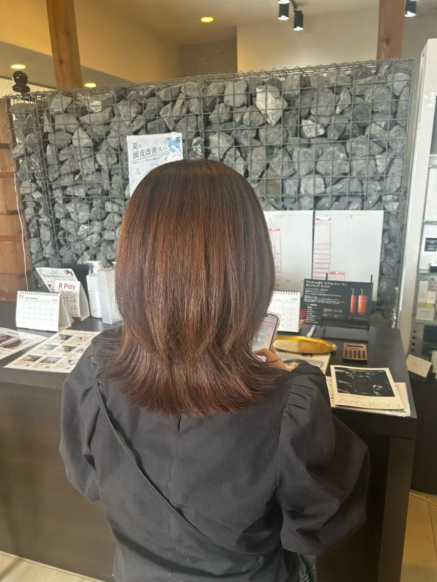 ショート レイヤーカット 末廣 結音のヘアスタイル