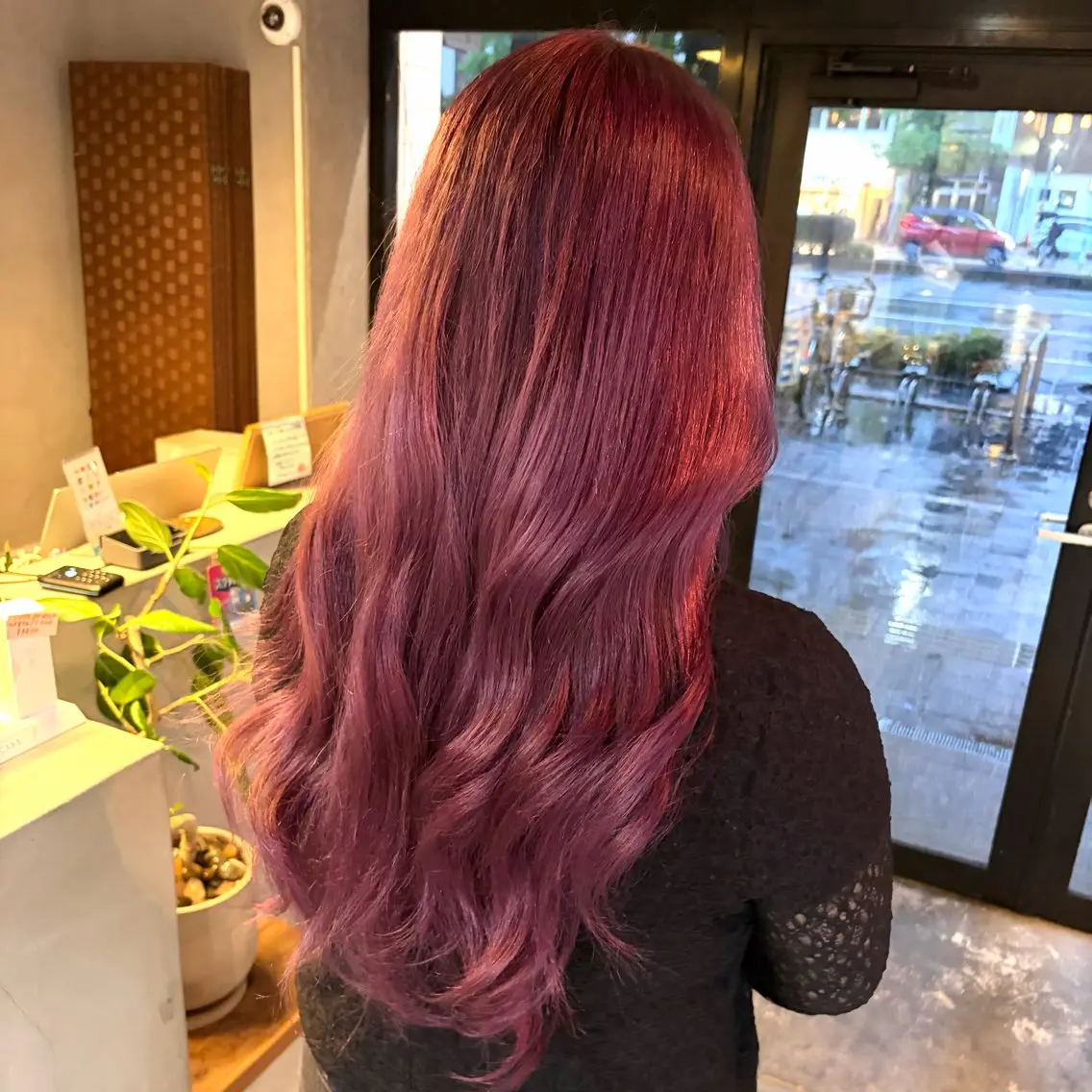 ロング ピンクラベンダー ヘアカラー charme by sarah/ aoiのヘアスタイル