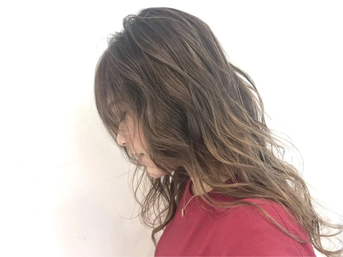 ロング レイヤーカット 心斎橋なんば 大野竜輝のヘアスタイル