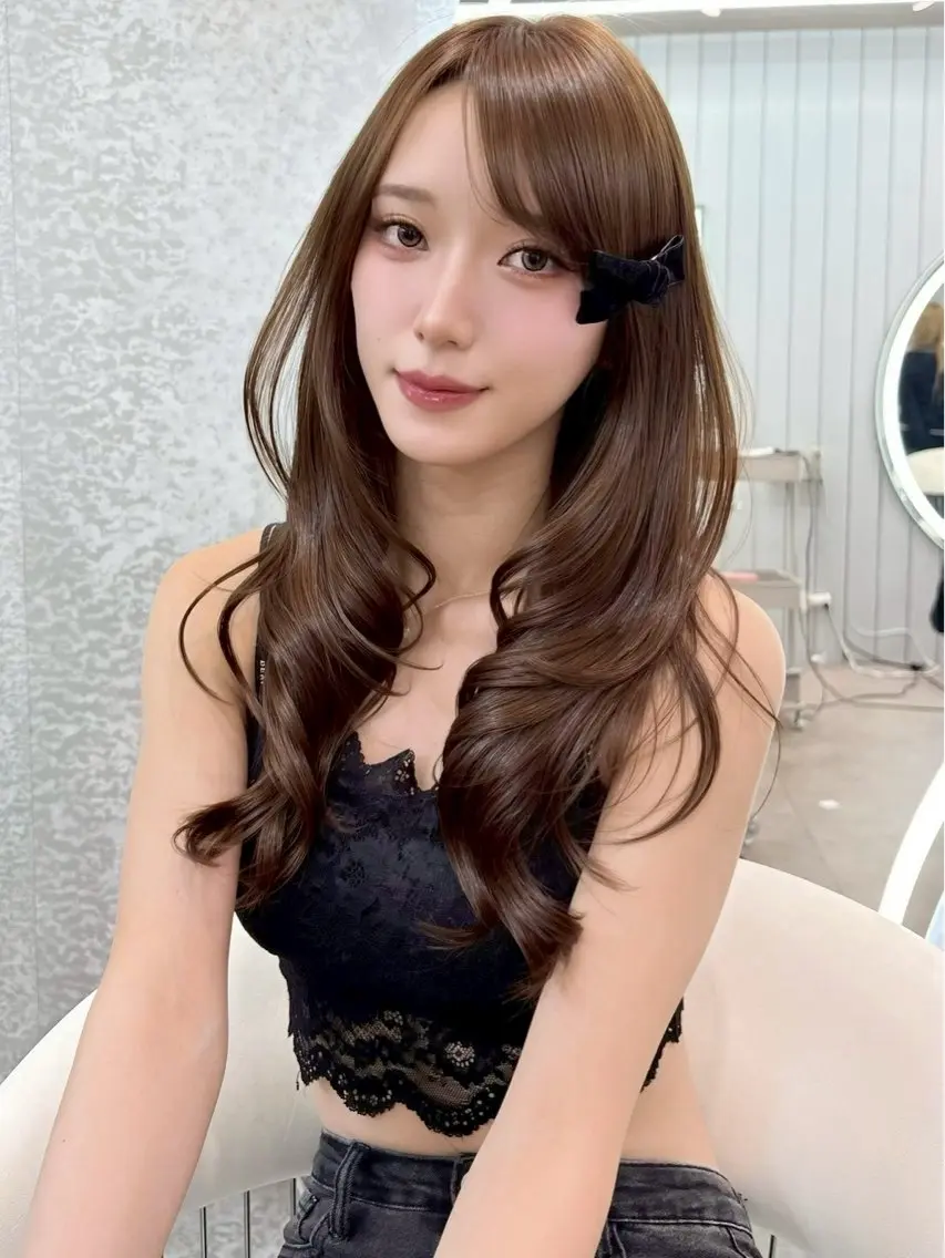 ロング 浦和うる艶 縮毛矯正⭐️セナ🎀のヘアスタイル
