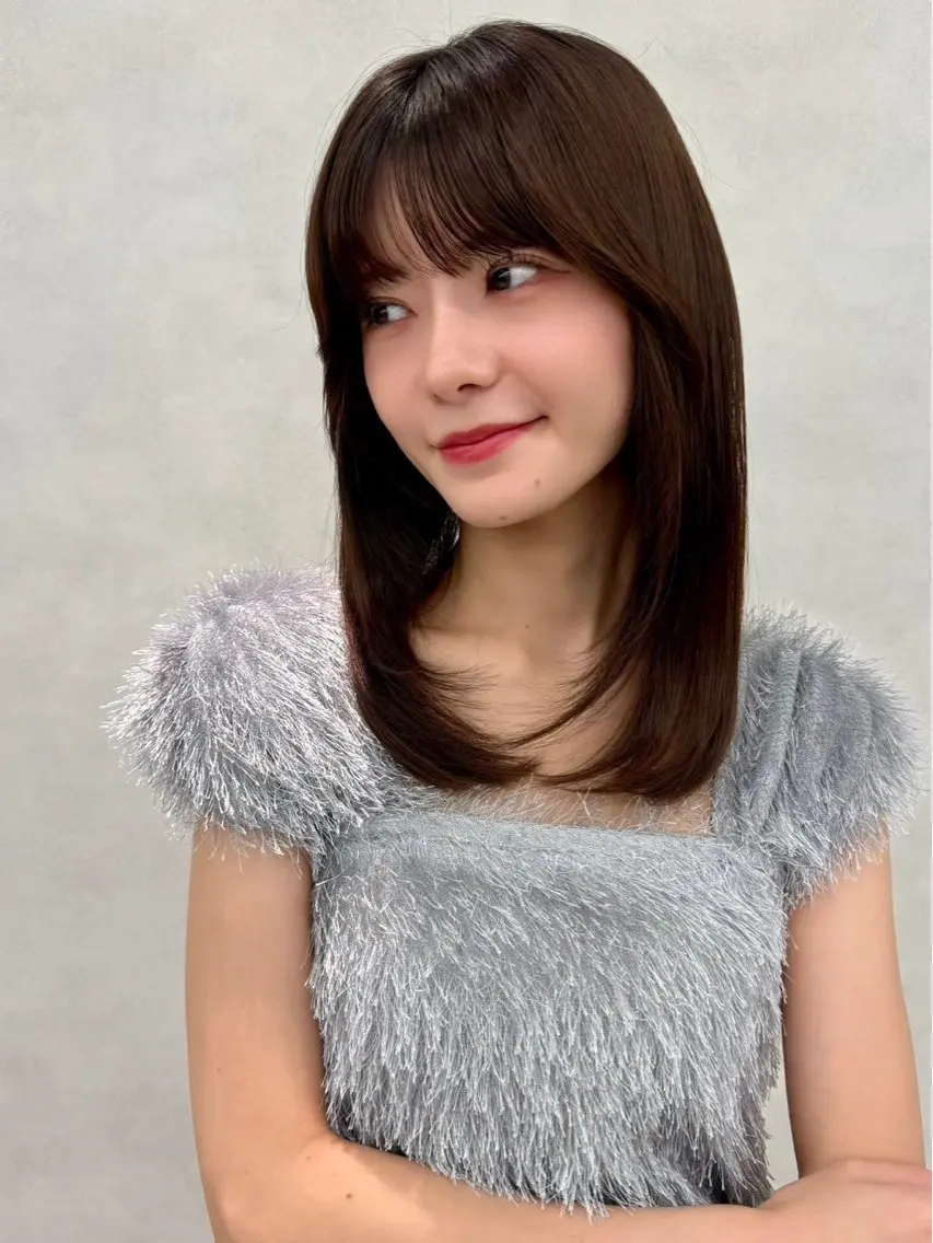 【本日空きあり◎】カット+艶カラー+プレトリートメント✨ 120分の写真